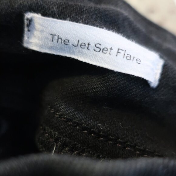 Womens Frame Bardot The Jetset Sheen Noir Black Denim Jean 1 US/S (25"-29") - Picture 12 of 12